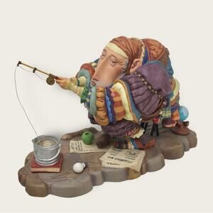Greenwich Workshop "Fishing" Porcelain Figurine by James Christensen Vintage